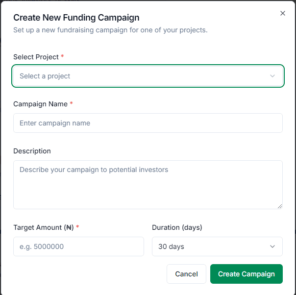 Screenshot for Fundraising System